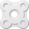Ekena Millwork Luna Architectural Grade PVC Contemporary Ceiling Medallion, 14"OD x 3"ID x 4 3/4"C x 1"P CMP14LA-03000 - alternate 1